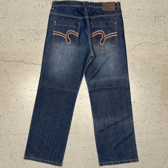 Other Other - Y2K Dark wash UT Sports jeans with a relaxed fit